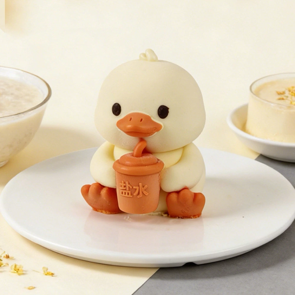 豆乳美龄粥黑芝麻蛋糕产品摄影